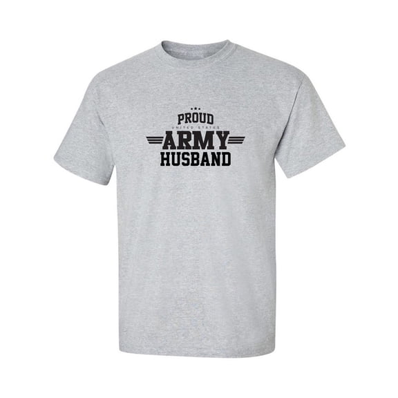 Proud Army HUSBAND Adult Short Sleeve T-shirt