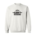 thumbnail image 1 of Proud Army HUSBAND Crewneck Sweatshirt, 1 of 3