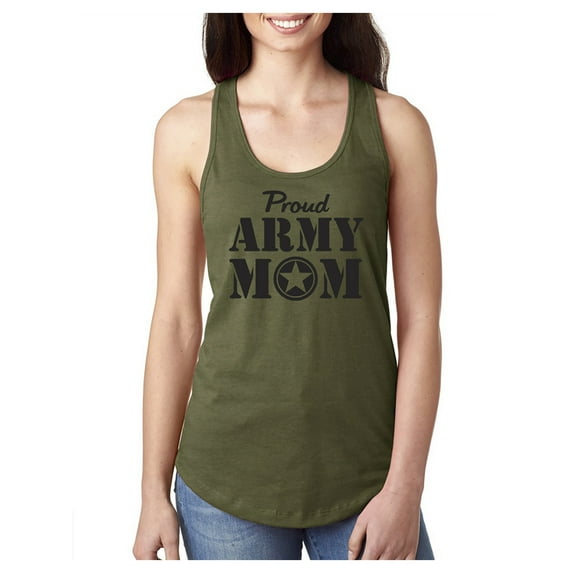 Proud Army Mom Racerback Tank