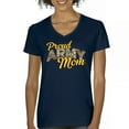 thumbnail image 1 of Proud Army Mom Women's V-Neck T-shirt US Military Family Pride Veteran Patriotic Armed Forces Mother's Day Licensed Tee, 1 of 7