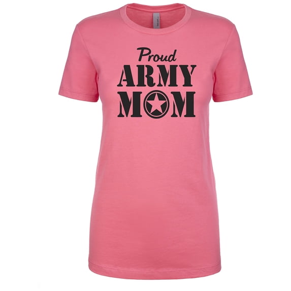 Proud Army Mom Womens crewneck tee