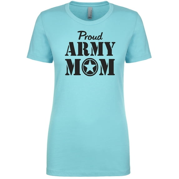 Proud Army Mom Womens crewneck tee