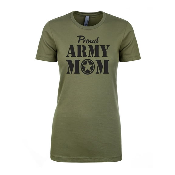 Proud Army Mom Womens crewneck tee