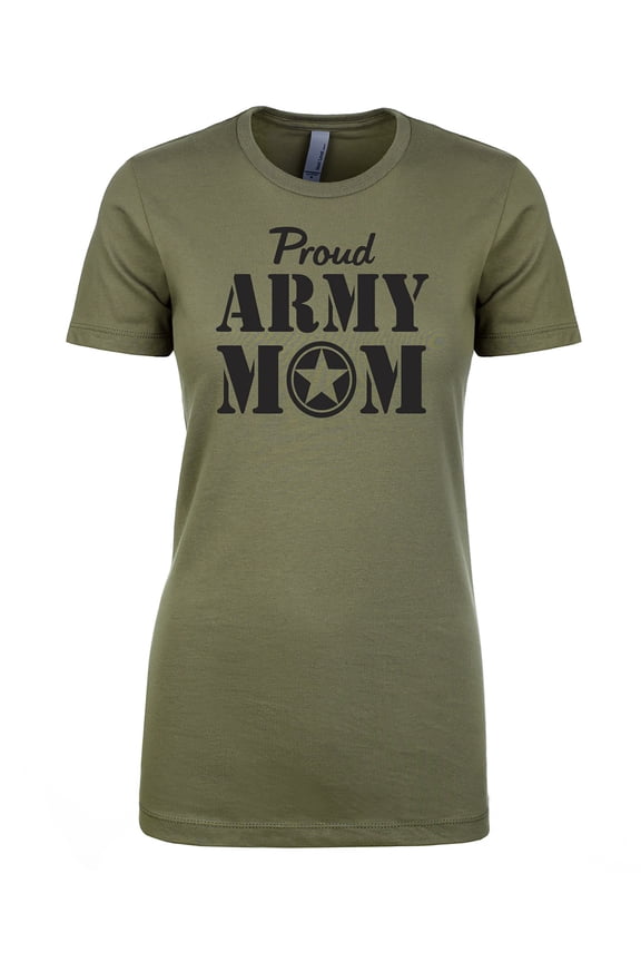 Proud Army Mom Womens crewneck tee