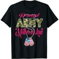 thumbnail image 1 of Proud Army Mother-In-Law US Flag Dog Tags Military Family T-Shirt, 1 of 3