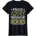 thumbnail image 1 of Proud Army Sister Military Soldier Brother Pride Gift T-Shirt, 1 of 4