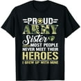 thumbnail image 1 of Proud Army Sister T Shirt T-Shirt, 1 of 4