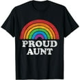 thumbnail image 1 of Proud Aunt LGBTQ Rainbow Support LGBT Gay Pride Month T-Shirt, 1 of 4