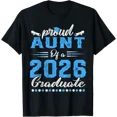 thumbnail image 1 of Proud Aunt Of A Class Of 2026 Graduate Senior Graduation T-Shirt Unisex Full Size S-5XL, 1 of 5