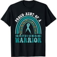 thumbnail image 1 of Proud Aunt Of A Tourette's Syndrome Warrior Awareness Ribbon T-Shirt, 1 of 4