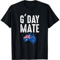 thumbnail image 1 of Proud Australian Australia Aussie G'Day Mate Australian Flag T-Shirt, 1 of 4