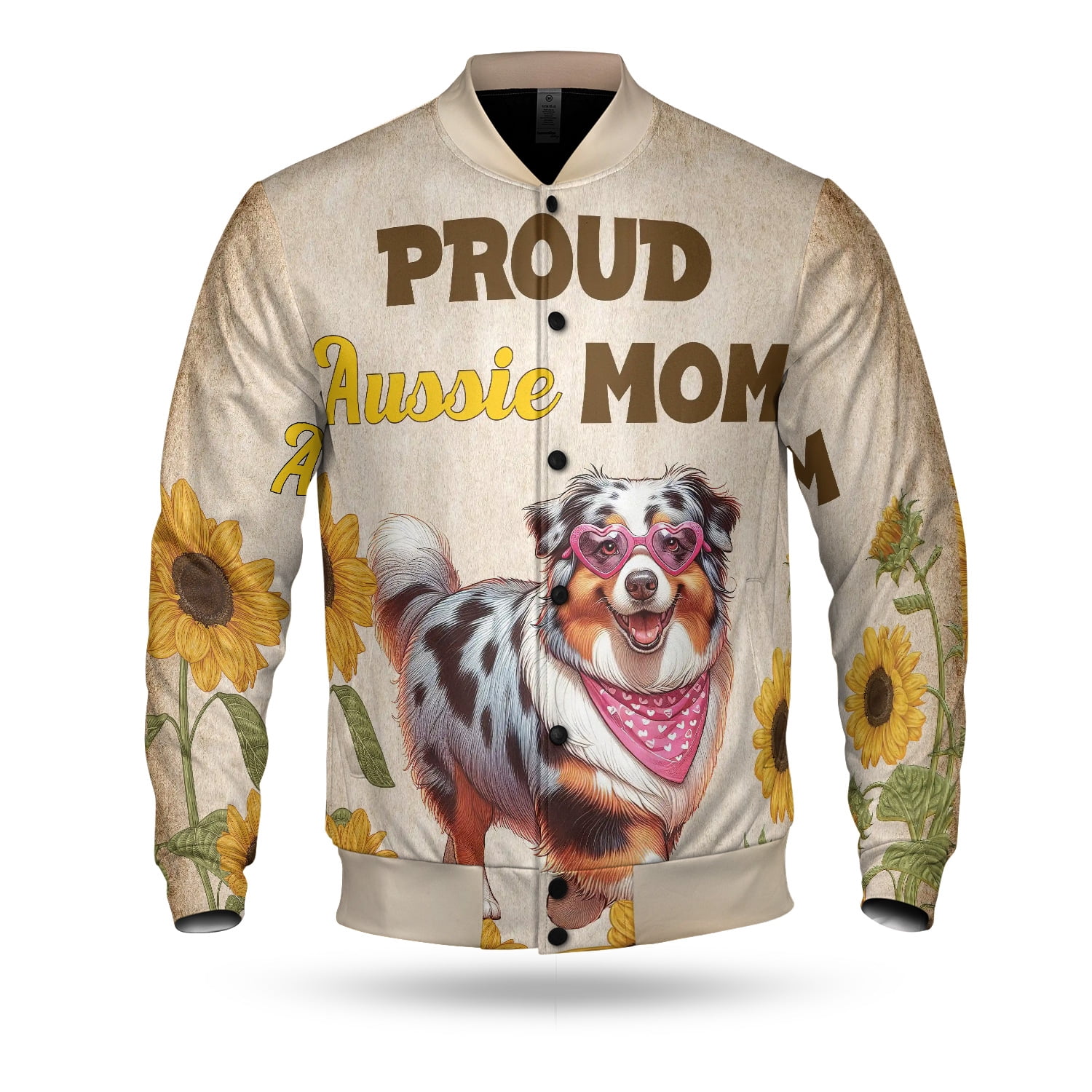 Proud Australian Shepherd Mom Happy Mother's Day with Love All Over ...