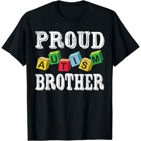 Proud Autism Brother For Autistic Sister Brother T-Shirt