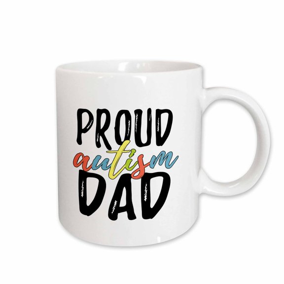 3drose, Proud Autism Dad, 11oz Mug