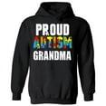 thumbnail image 1 of Proud Autism Grandma Hoodie for Women Colorful Puzzle Autism Awareness Sweatshirt Graphic Tee, 1 of 2