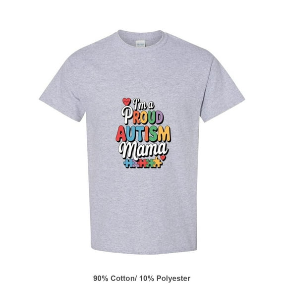 Proud Autism Mom Mama Support For A Mother Of An Autistic Child Unisex T-Shirt, up to size 5XL