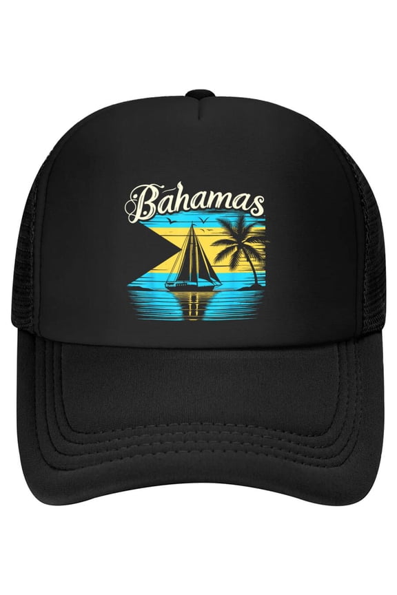 Proud Bahamas Bahamians Flag Baseball Cap