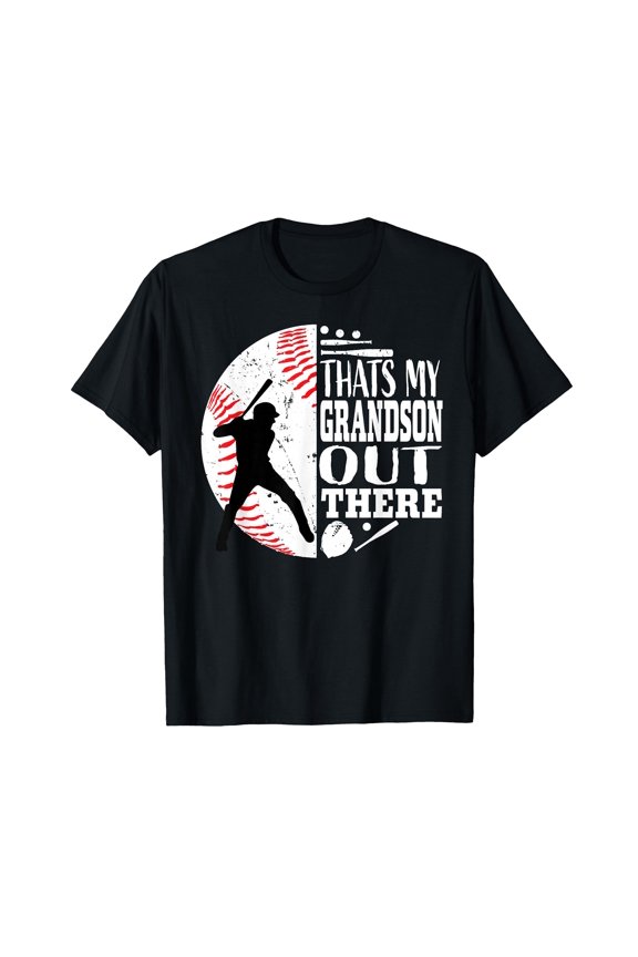 Proud Baseball Grandma Graphic T-Shirt Celebrating My Grandson's Achievements
