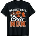 thumbnail image 1 of Proud Basketball & Cheer Mom Cheerleader Mom Mama Orange T-Shirt TShirt, 1 of 4