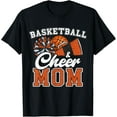 thumbnail image 1 of Proud Basketball & Cheer Mom Cheerleader Mom Mama Orange T-Shirt, 1 of 3