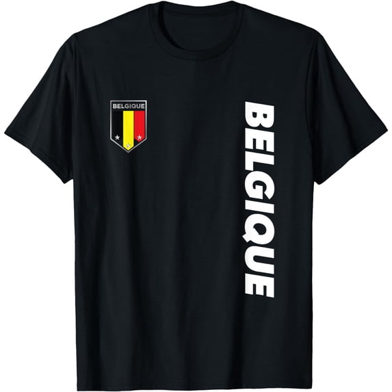 Proud Belgian - Belgium Apparel - Belgium Soccer Style T-Shirt mens t shirt,black,women,funny,misfits,men,journey,t-shirt