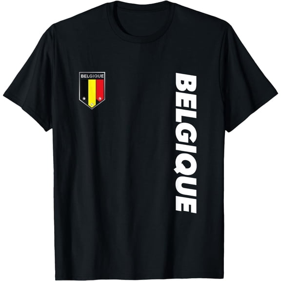 Proud Belgian - Belgium Apparel - Belgium Soccer Style T-Shirt mens t shirt,black,women,funny,misfits,men,journey,t-shirt