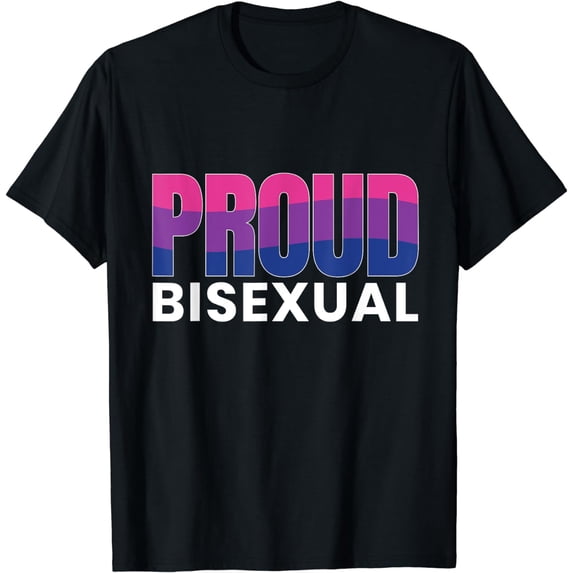 Proud Bisexual Shirt Bisexuality LGBT Bisexual Pride Flag T-Shirt