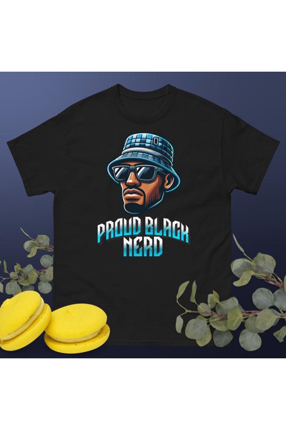 Proud Black Nerd Unisex classic tee shirt (Black, 3XL)