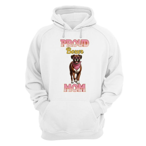 Proud Boxer Mom Happy Mother's Day with Love Hoodie Unisex Merch Hoodies Boxers Dog Lover Gifts Idea - 02003