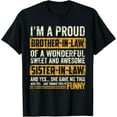 thumbnail image 1 of Proud Brother In Law Fathers Day Tee From Sister In Law T-Shirt Unisex S-5XL Hot Trending Shirt, Vintage Birthday Gift, 1 of 2