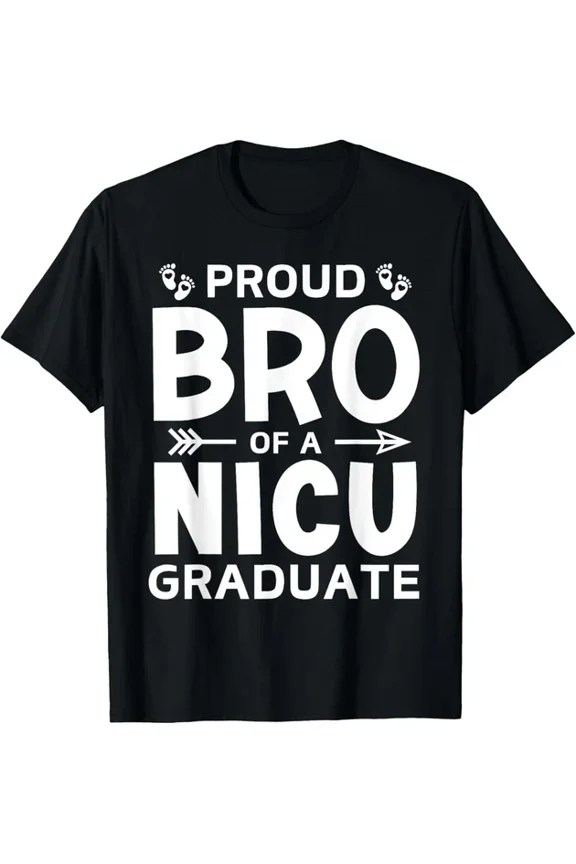 Proud Brother Of A Nicu Graduate Micro Preemie Birth Sibling T-Shirt Unisex S-5XL Hot Trending Shirt, Vintage Birthday Gift