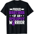 thumbnail image 1 of Proud Brother Of An Epilepsy Warrior Epilepsy Brother T-Shirt, 1 of 4