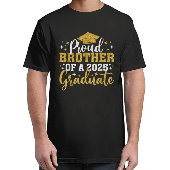 Proud Brother Of Class Of 2025 Graduate T-Shirt Hot Unisex S-4XL
