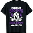 thumbnail image 1 of Proud Brother Of Epilepsy Warrior Seizure Disorder Awareness T-Shirt, 1 of 2