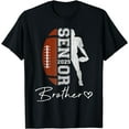 Proud Brother Senior 2025 Football Cute Heart Class of 2025 TShirt