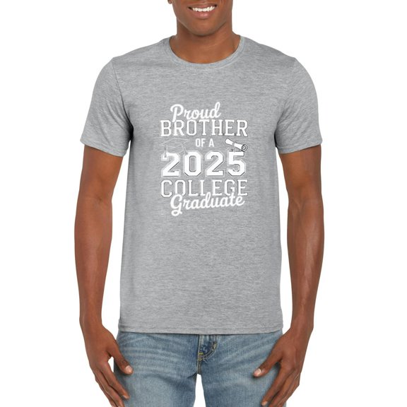 Proud Brother of 2025 Graduate Family Matching Celebration T-Shirt, for men & women, up to size 5XL