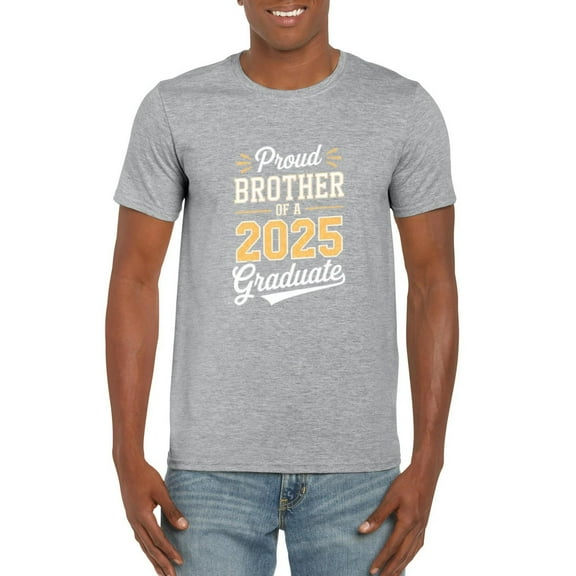 Proud Brother of 2025 Graduate Matching Family Celebration T-Shirt, for men & women, up to size 5XL