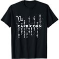 thumbnail image 1 of Proud Capricorn Zodiac Characteristics Gifts Astrology Sign T-Shirt, 1 of 4