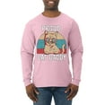 thumbnail image 1 of Proud Cat Daddy Cat Lover Mens Long Sleeve Shirt, Light Pink, Large, 1 of 5