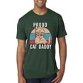 thumbnail image 1 of Proud Cat Daddy Cat Lover Mens Premium Tri Blend T-Shirt, Forest Green, Small, 1 of 5