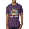 thumbnail image 1 of Proud Cat Daddy Cat Lover Mens Premium Tri Blend T-Shirt, Vintage Purple, Medium, 1 of 5