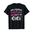 thumbnail image 1 of Proud Cheer Gigi Grandma Of A Cheerleader T-Shirt with Fun Graphics and Heart Stars Design, 1 of 5