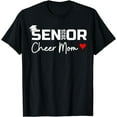 thumbnail image 1 of Proud Cheer Mom Of A Class Of 2025 Senior Graduate Red Heart T-Shirt, 1 of 4