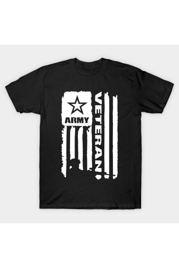 Proud Combat Veteran Military Service Patriotic Graphic G1055 Unisex T-Shirt, Up to Size 5XL