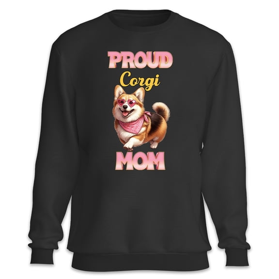 Proud Corgi Mom Happy Mother's Day with Love Sweatshirt Unisex Merch Welsh Corgi Dog Lover Gifts Idea - 02003