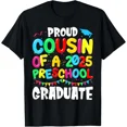 thumbnail image 1 of Proud Cousin Class Of 2025 Preschool Graduate Graduation T-Shirt, 1 of 2