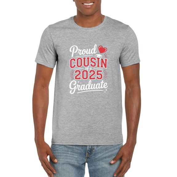 Proud Cousin of Class of 2025 Graduate Senior Day Gift T-Shirt, for men & women, up to size 5XL