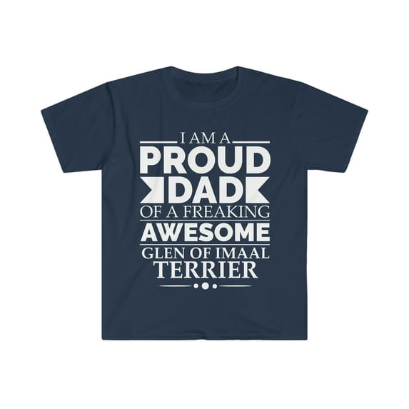 Proud Dad Glen of Imaal Dog Dad Owner Father's Day Unisex T-shirt S-3XL