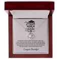 thumbnail image 1 of Proud Dad - Graduation Necklace - Love Knot Necklace - Message Card & Gift Box, 1 of 5