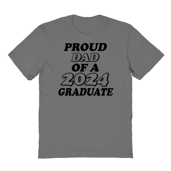 Proud Dad Of A 2024 Graduate charcoal T-Shirt